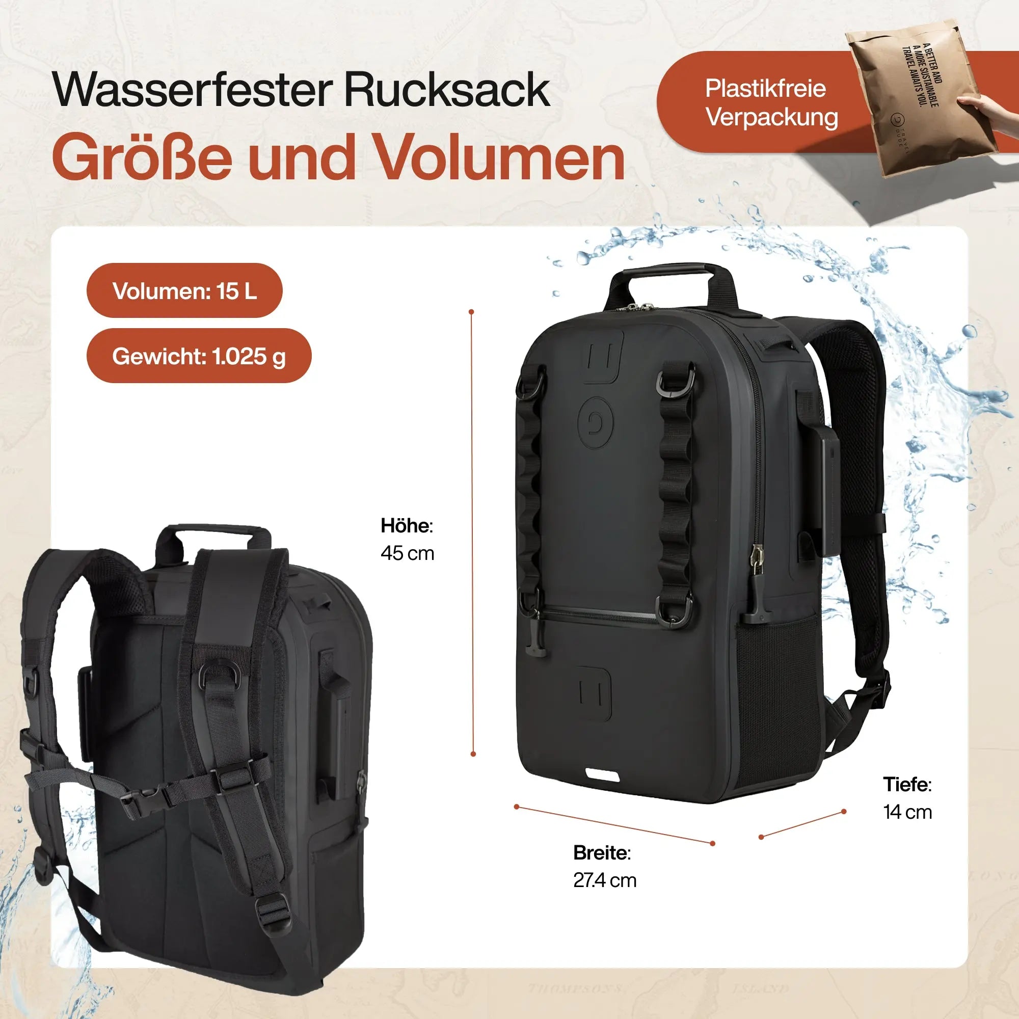 15L Waterproof Backpack – Ultimate Adventure Gear – TRAVEL DUDE 15L Waterproof Backpack – Ultimate Adventure Gear – TRAVEL DUDE